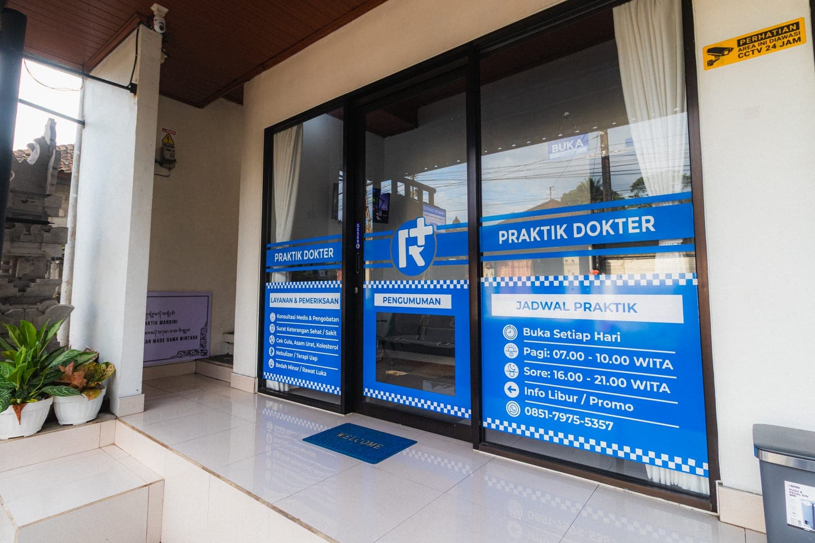 Tampak depan Praktik Dokter Rama dari jalan